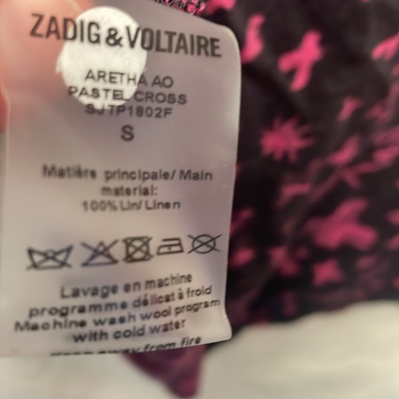 Worn once! Women’s Small linen Z&V T-shirt - Picture 5 of 5